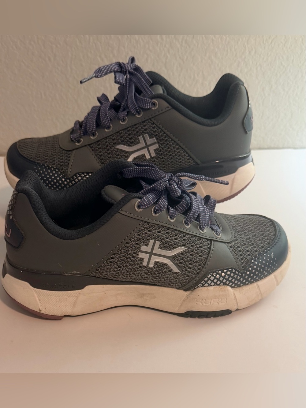 KURU Quantum 2.0 Women's Walking Fitness Sneakers - Size 6 M - Pewter Night Sky - Picture 2 of 12
